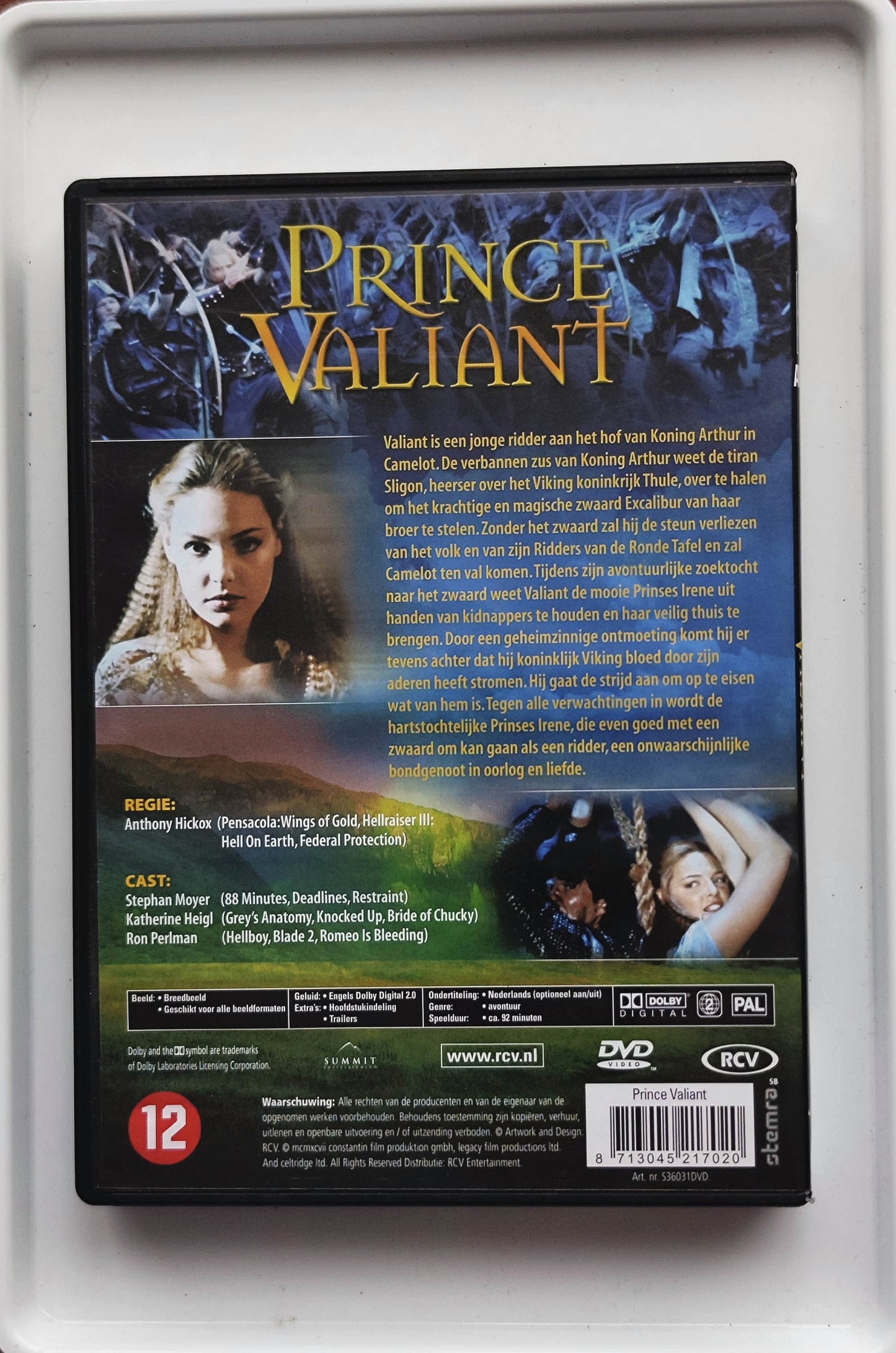Prince Valiant 1997 DVD Adventure Moyer Heigl Kretschmann Hickox