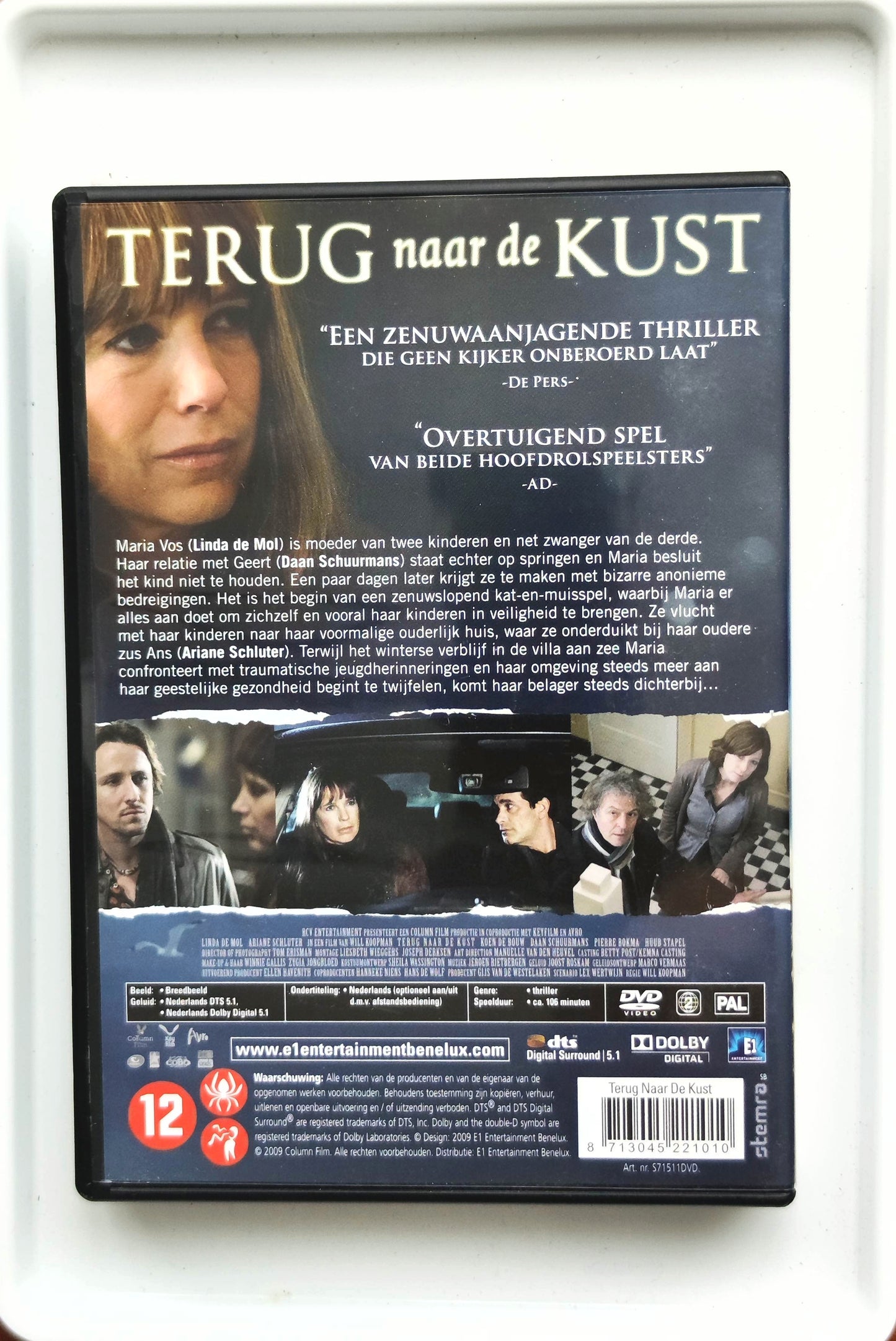 Terug naar de kust 2009 DVD Thriller Mol Schluter Schuurmans Koopman