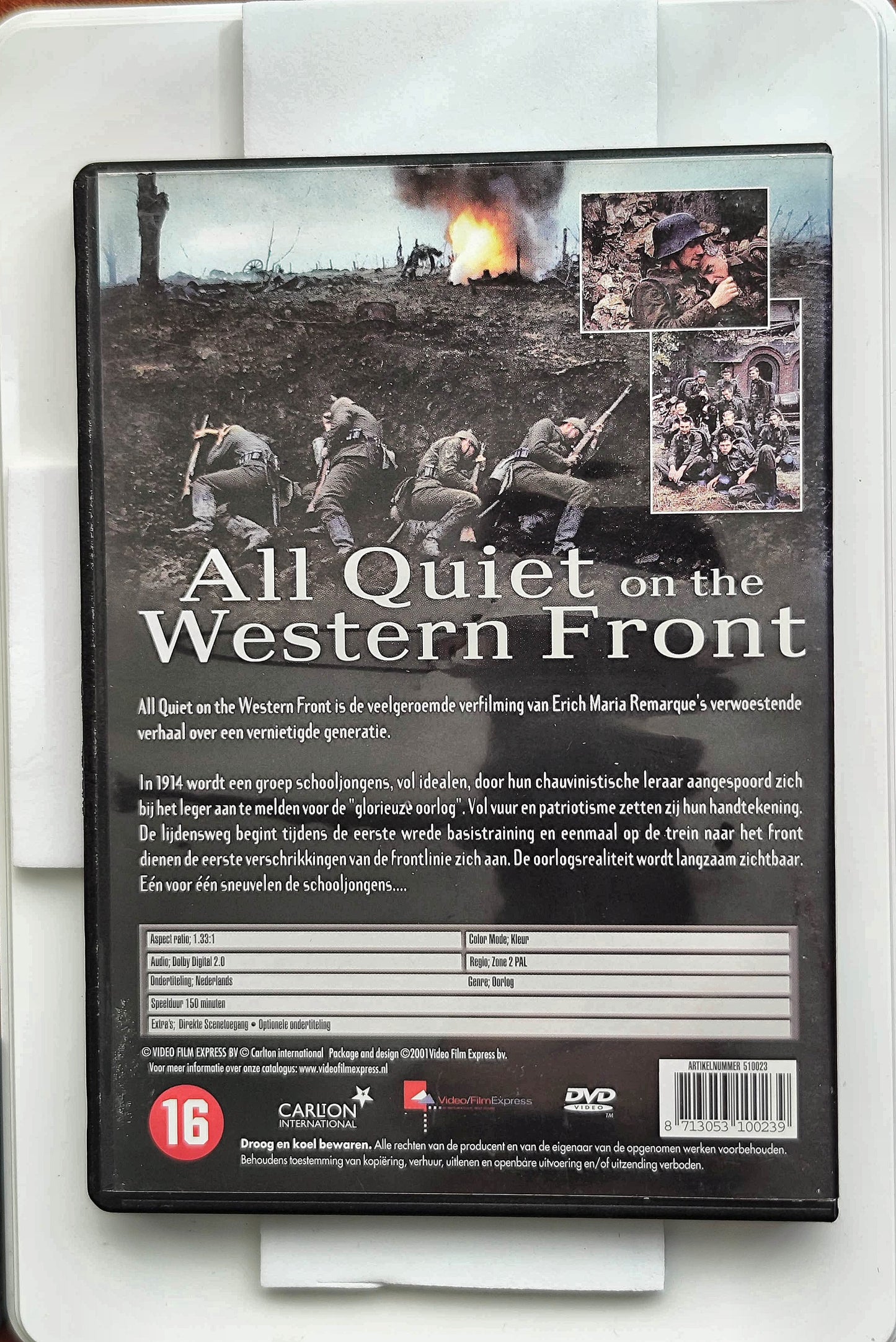 All Quiet on the Western Front 1979 DVD Drama Thomas Borgnine Pleasence