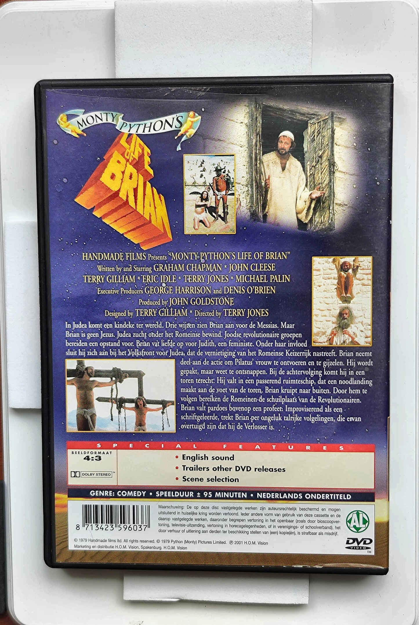 Monty Python's Life of Brian 1979 DVD Comedy Chapman Cleese Gilliam Jones