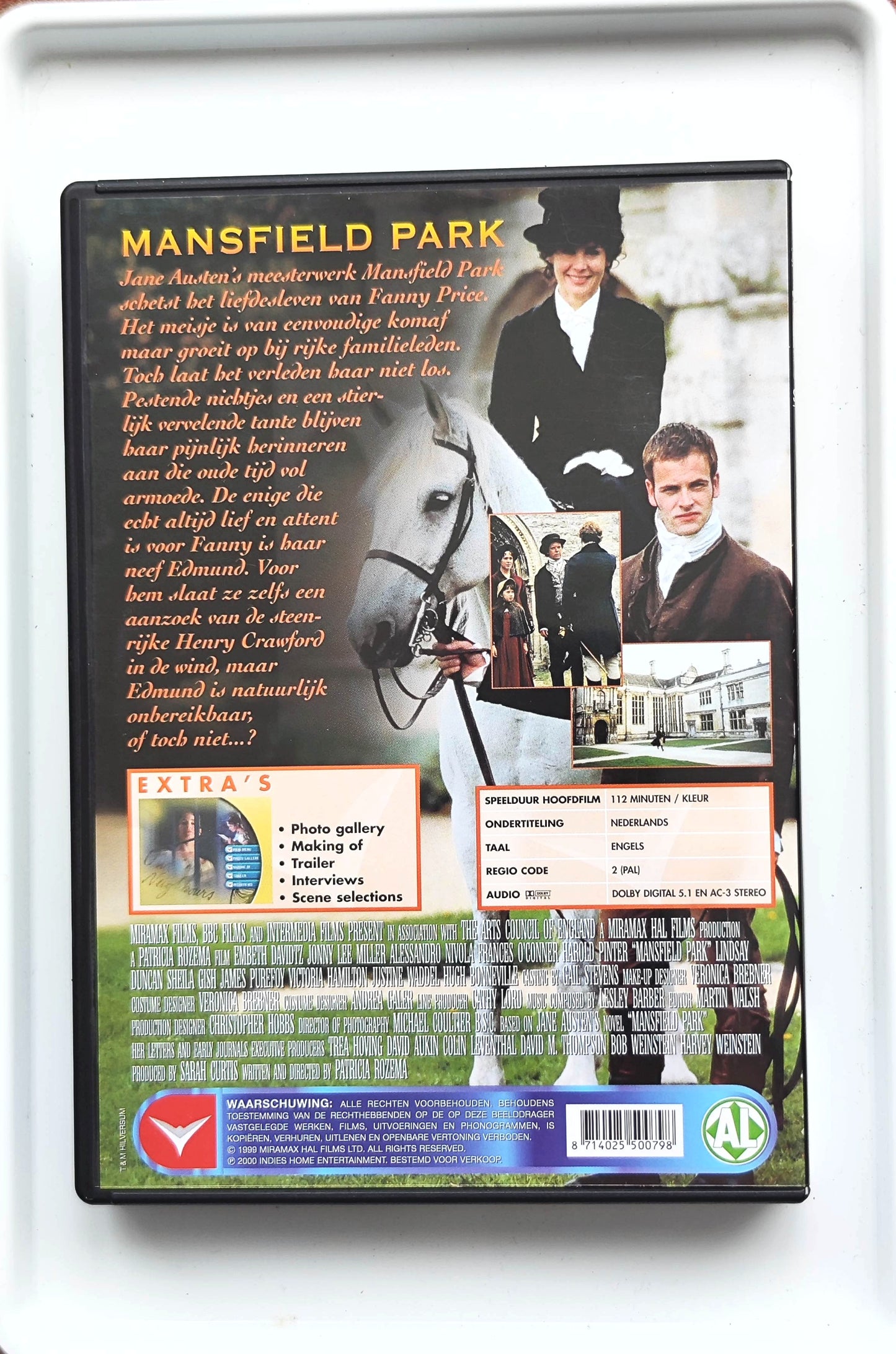 Mansfield Park 1999 DVD Comedy Taylor-Gordon Gordon Duncan Rozema