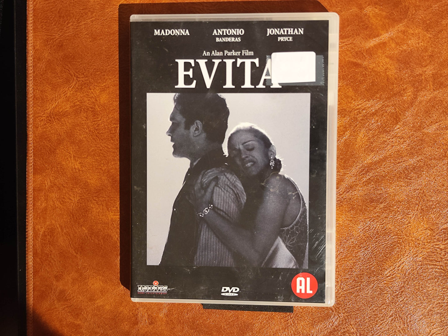 Evita 1996 DVD Biography Madonna Banderas Pryce Parker DVD Cover