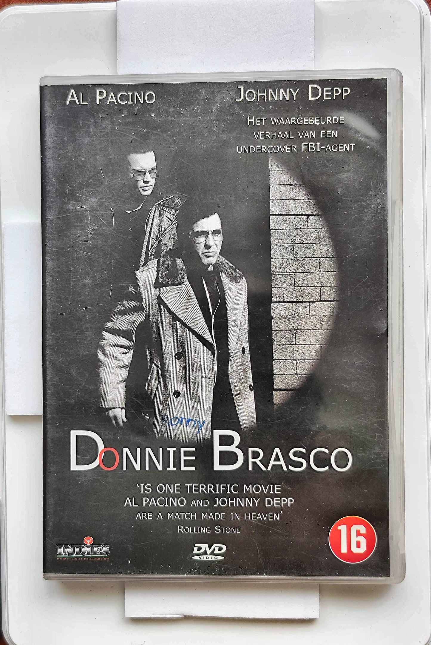 Donnie Brasco 1997 DVD Biography Pacino Depp Madsen Newell DVD Cover