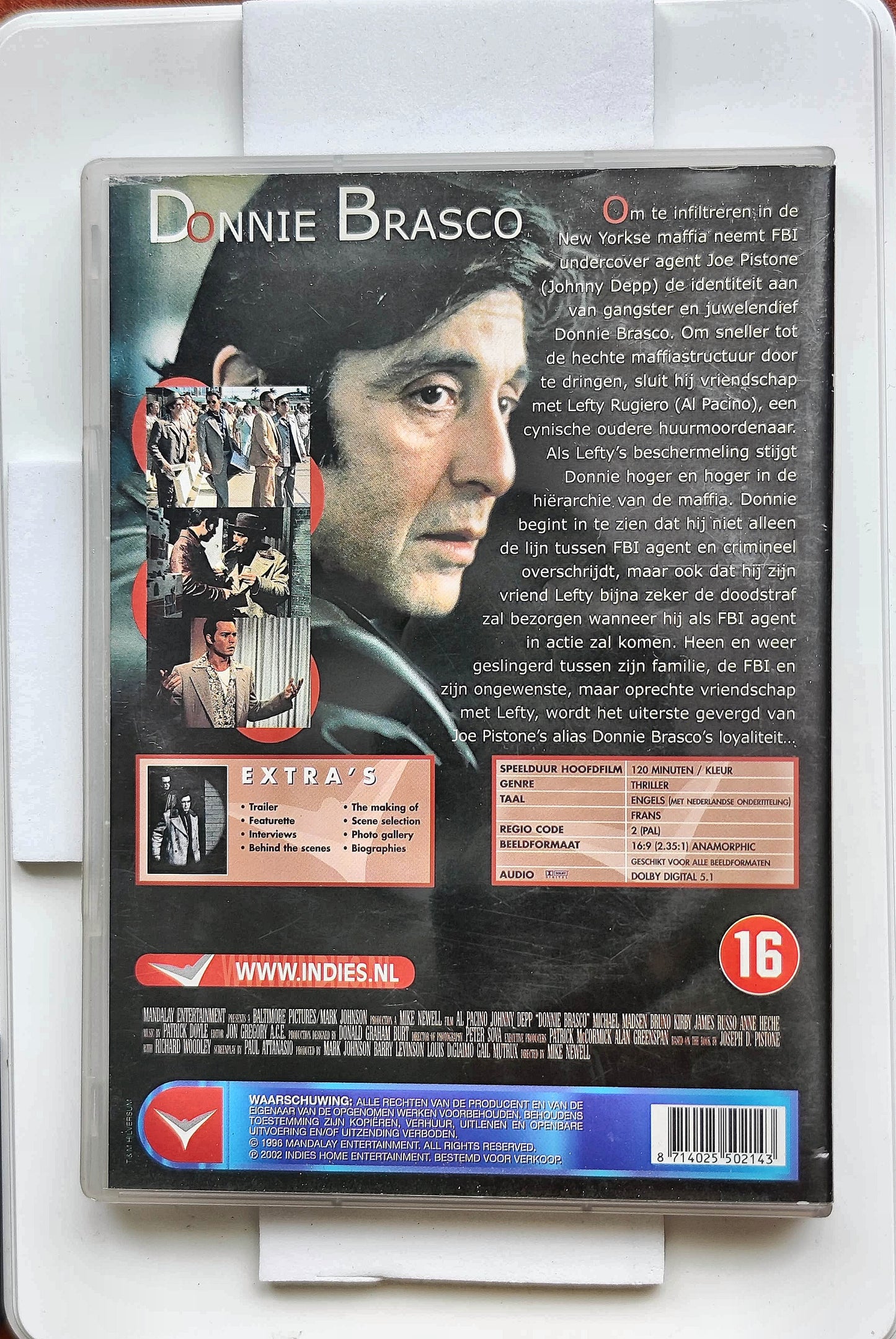 Donnie Brasco 1997 DVD Biography Pacino Depp Madsen Newell