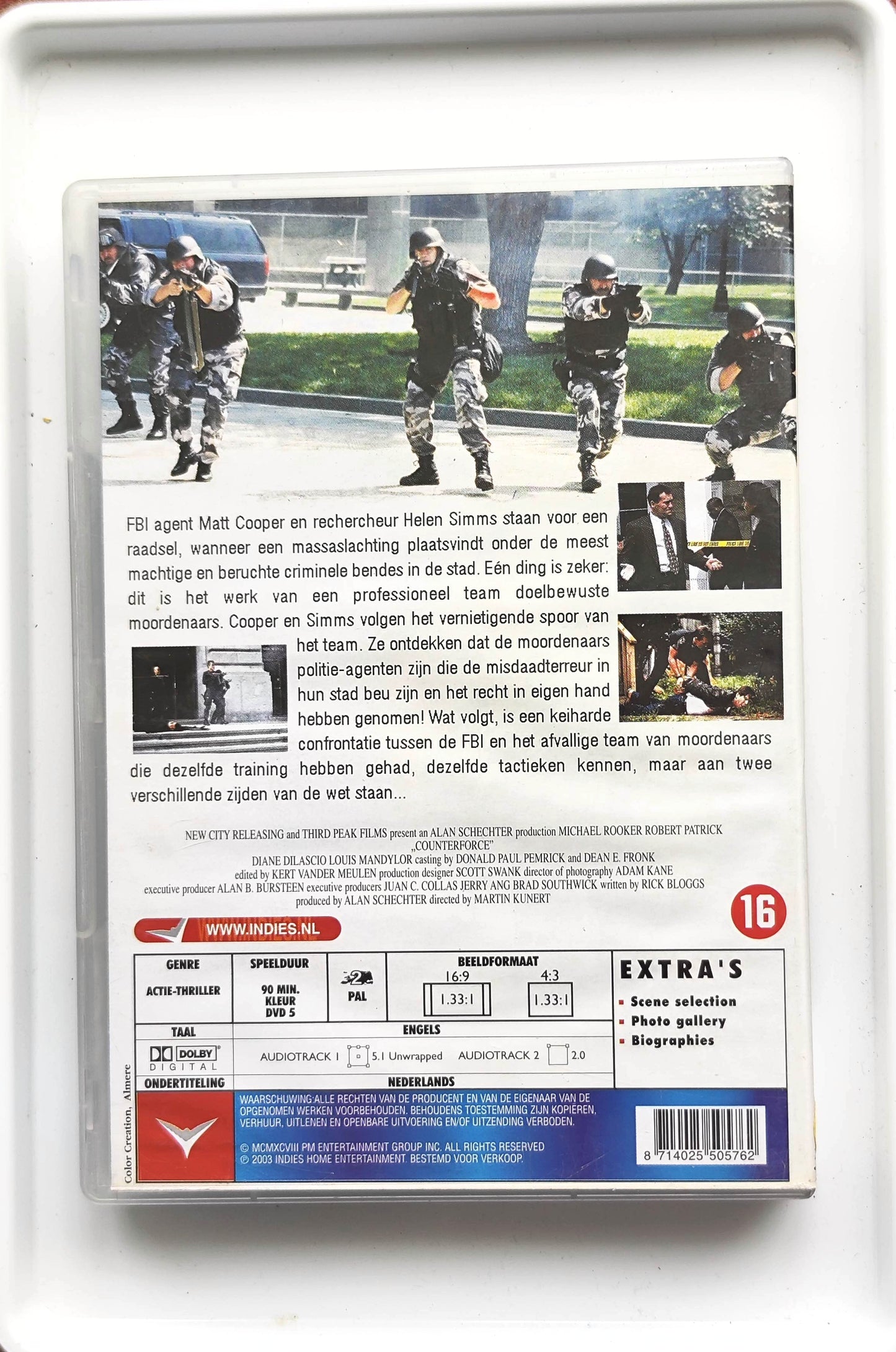 Renegade Force 1998 DVD Action Rooker Patrick Dilascio Kunert