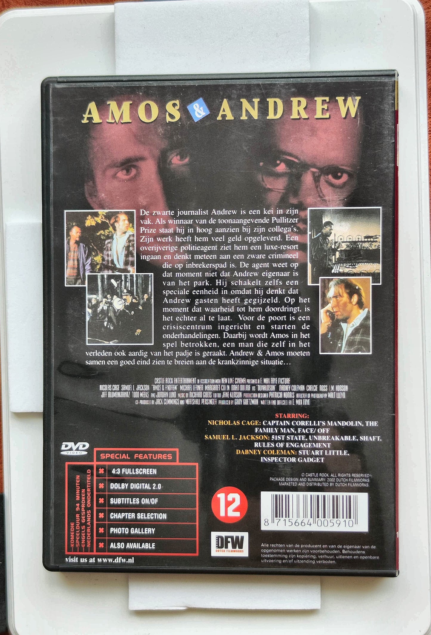 Amos & Andrew 1993 DVD Comedy Jackson Lerner Colin Frye