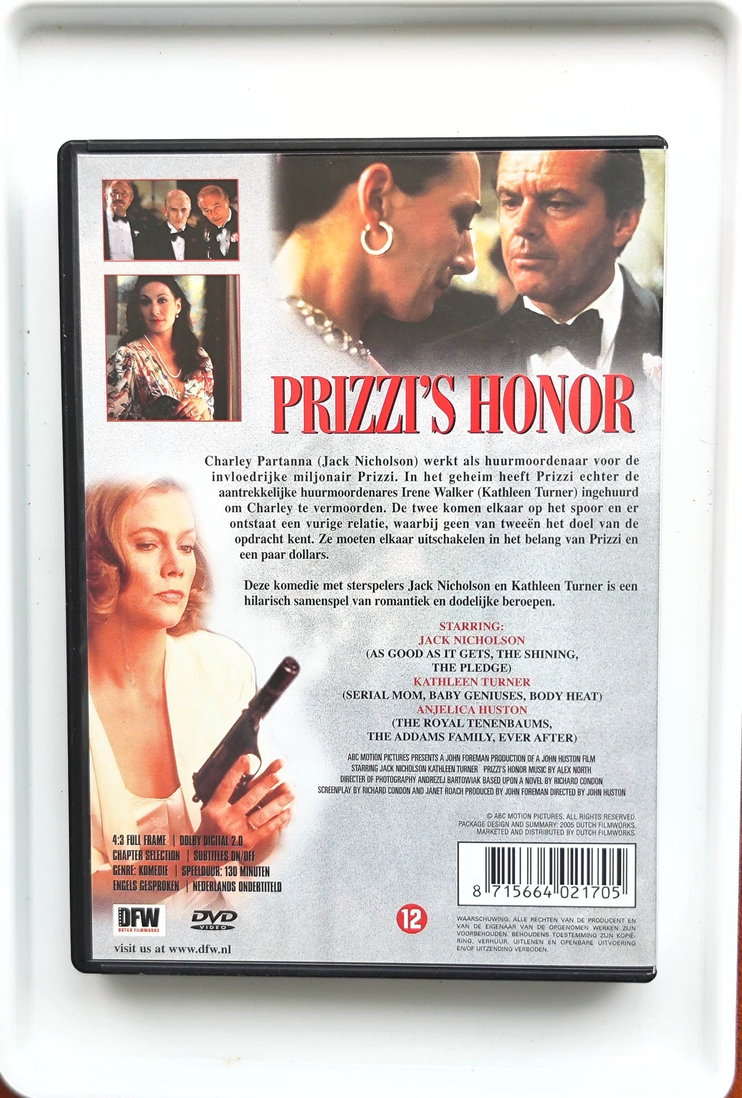 Prizzi's Honor 1985 DVD Comedy Nicholson Turner Loggia Huston