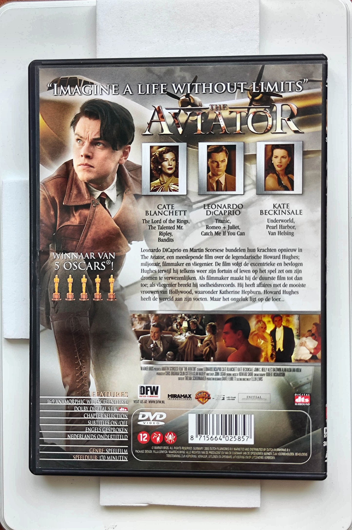 The Aviator 2004 DVD Biography Dicaprio Blanchett Beckinsale Scorsese