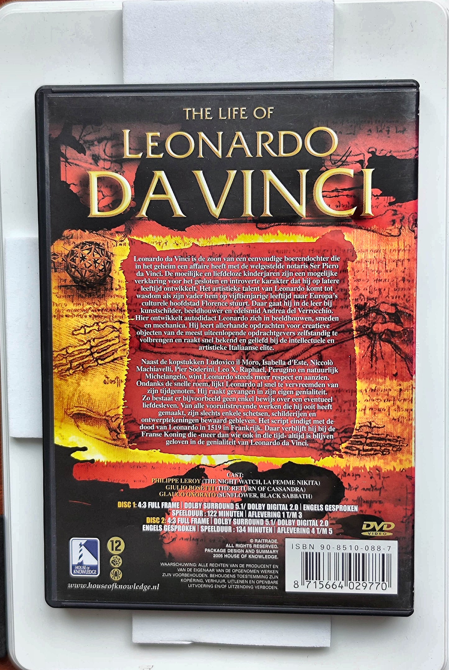 La vita di Leonardo da Vinci 1971 DVD Biography Leroy-Beaulieu Bosetti