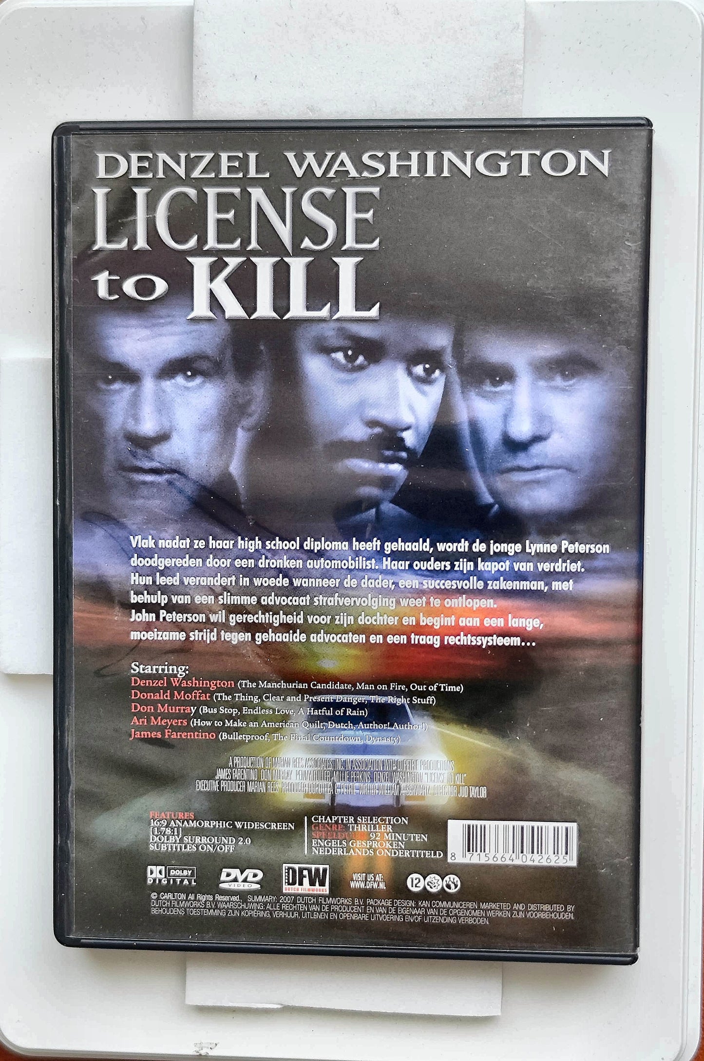 License to Kill 1984 DVD Drama Farentino Fuller Murray Taylor