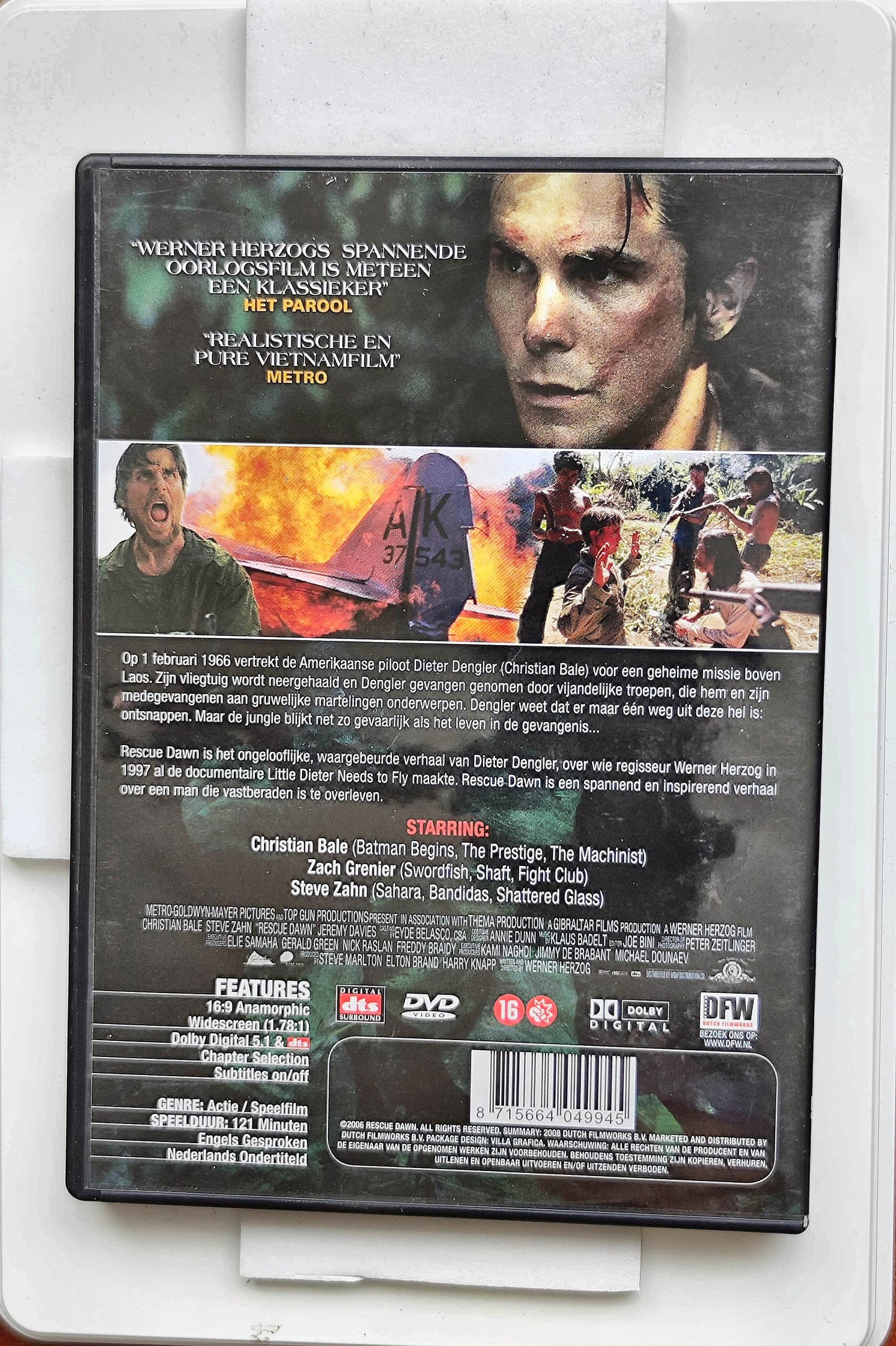 Rescue Dawn 2006 DVD Adventure Bale Grenier Bell Herzog