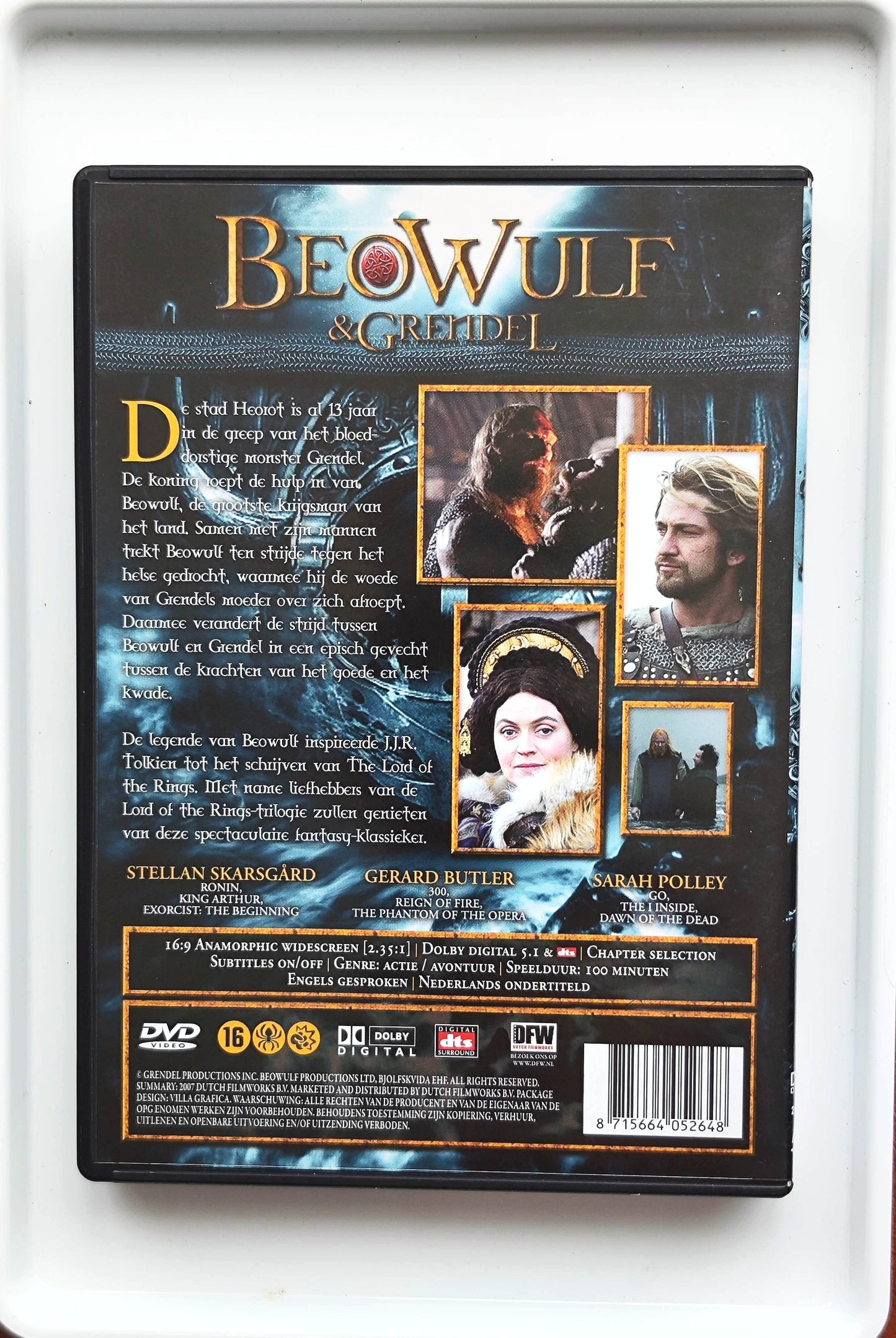 Beowulf & Grendel 2005 DVD Action Ingvarsson Wilding Skarsgård Gunnarsson