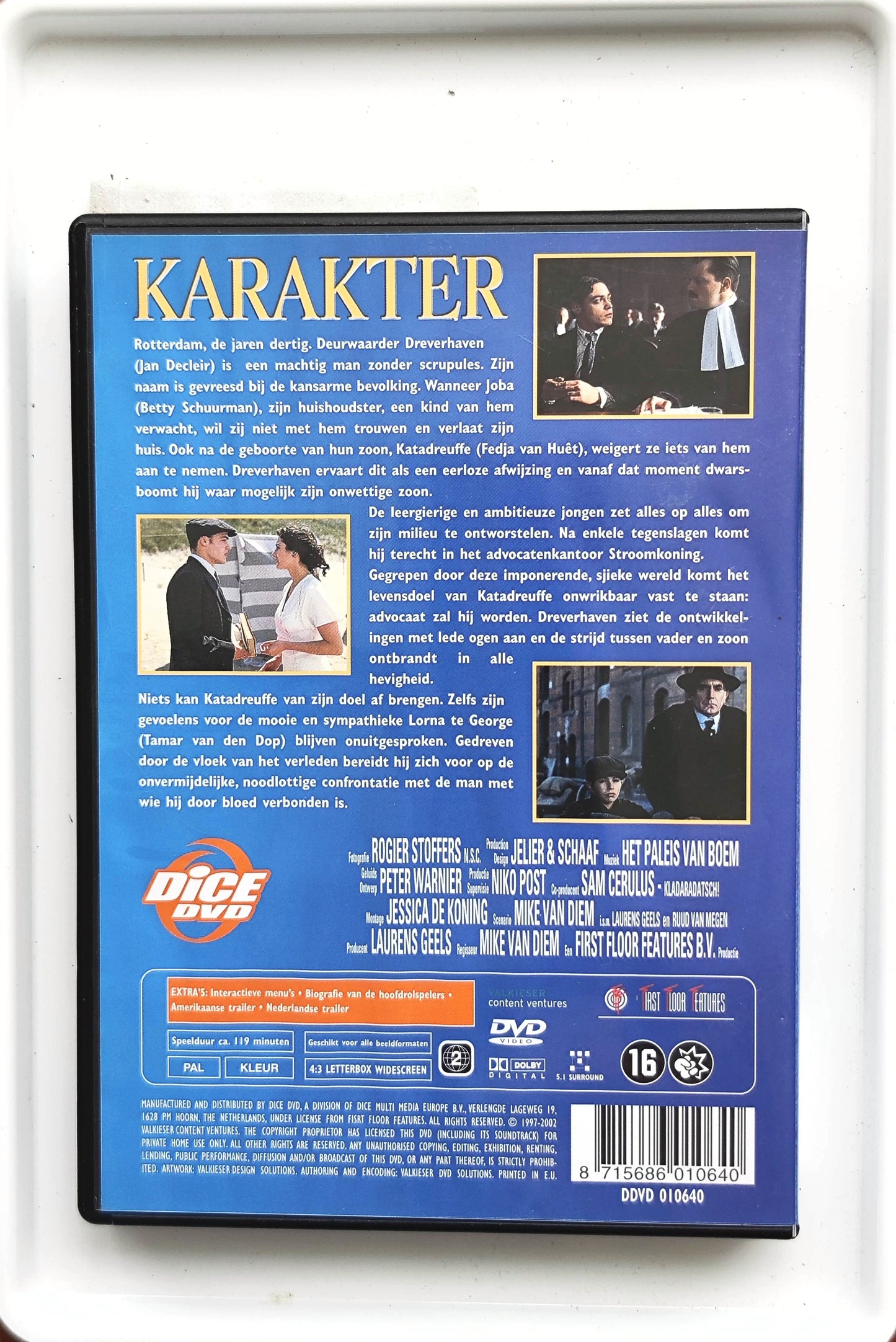 Character 1997 DVD Crime Decleir Huêt Schuurman Diem