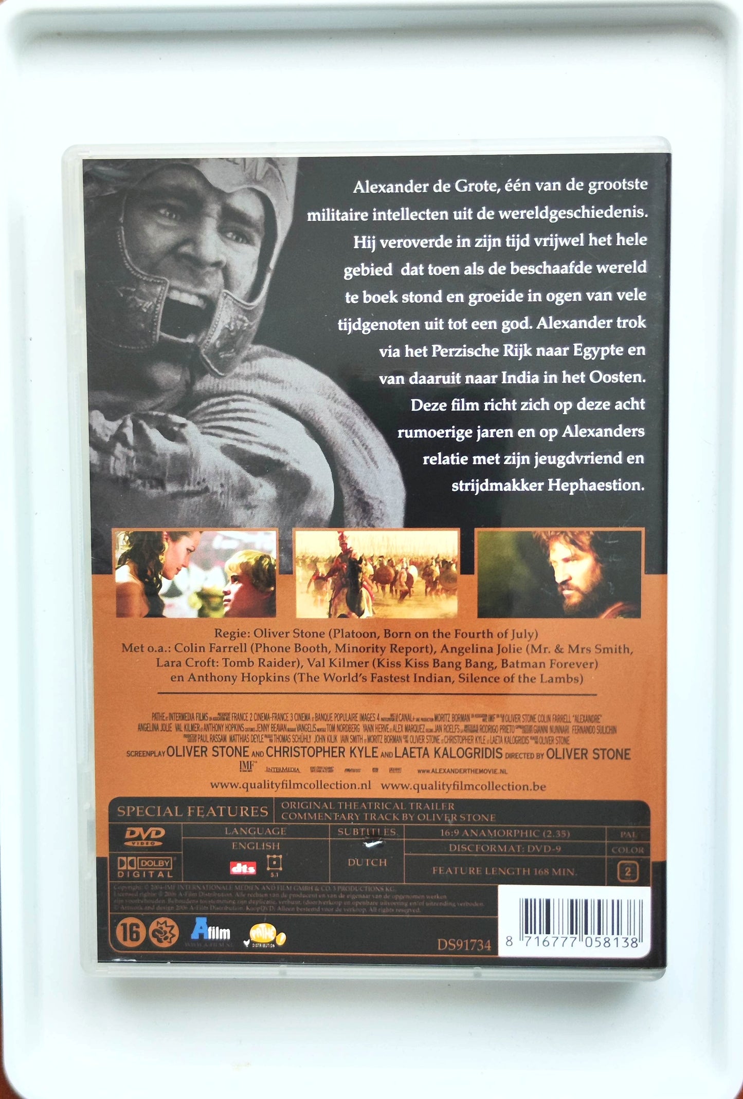 Alexander 2004 DVD Action Hopkins Farrell Jolie Stone