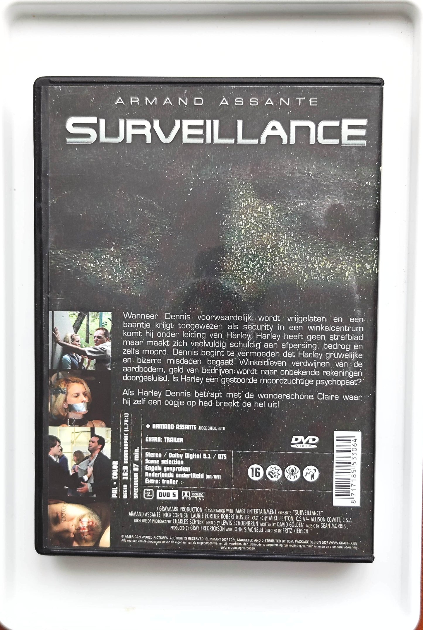 Surveillance 2006 DVD Crime Assante Cornish Fortier Kiersch