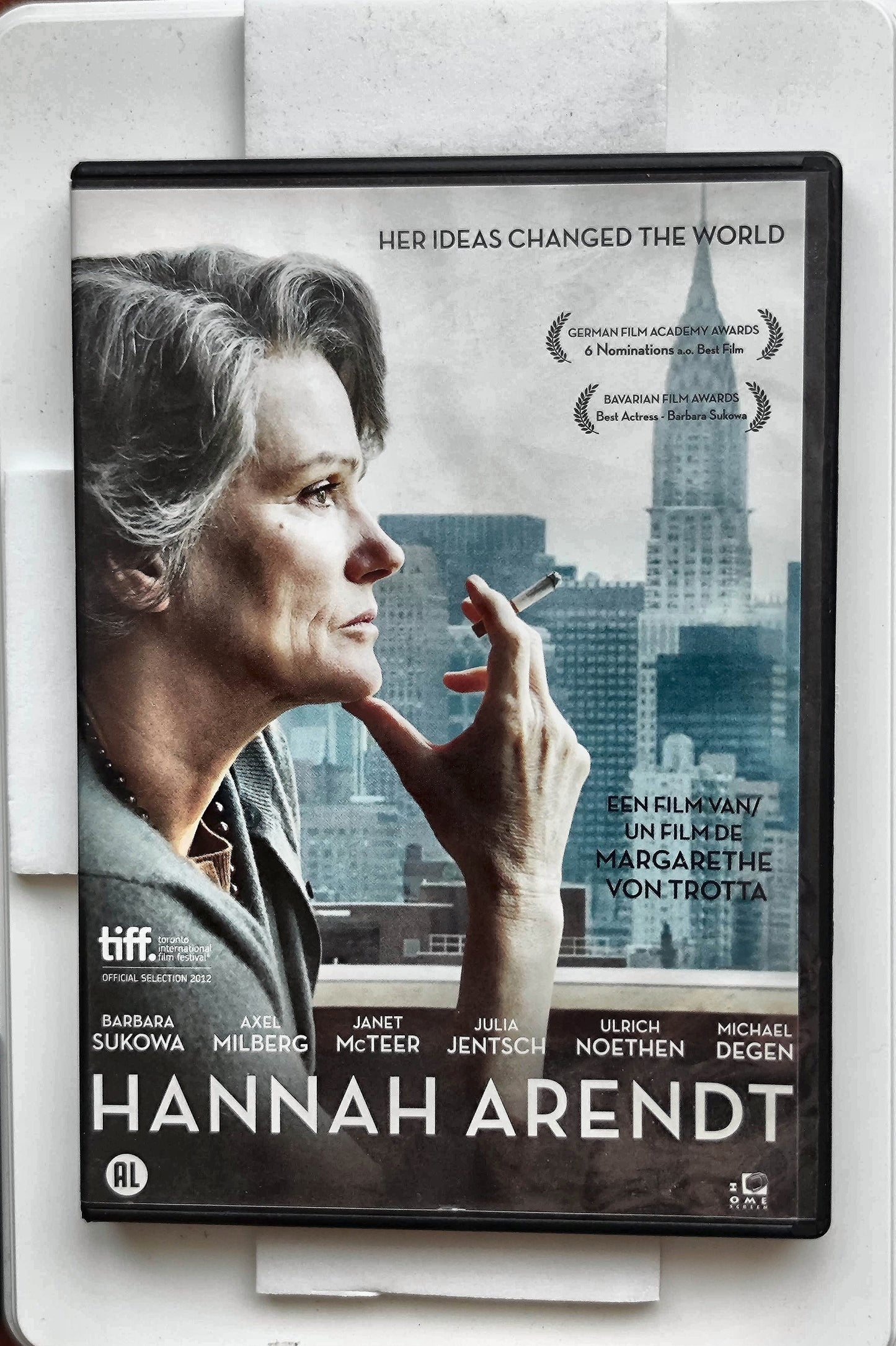 Hannah Arendt 2012 DVD Biography Sukowa Mcteer Jentsch Trotta DVD Cover