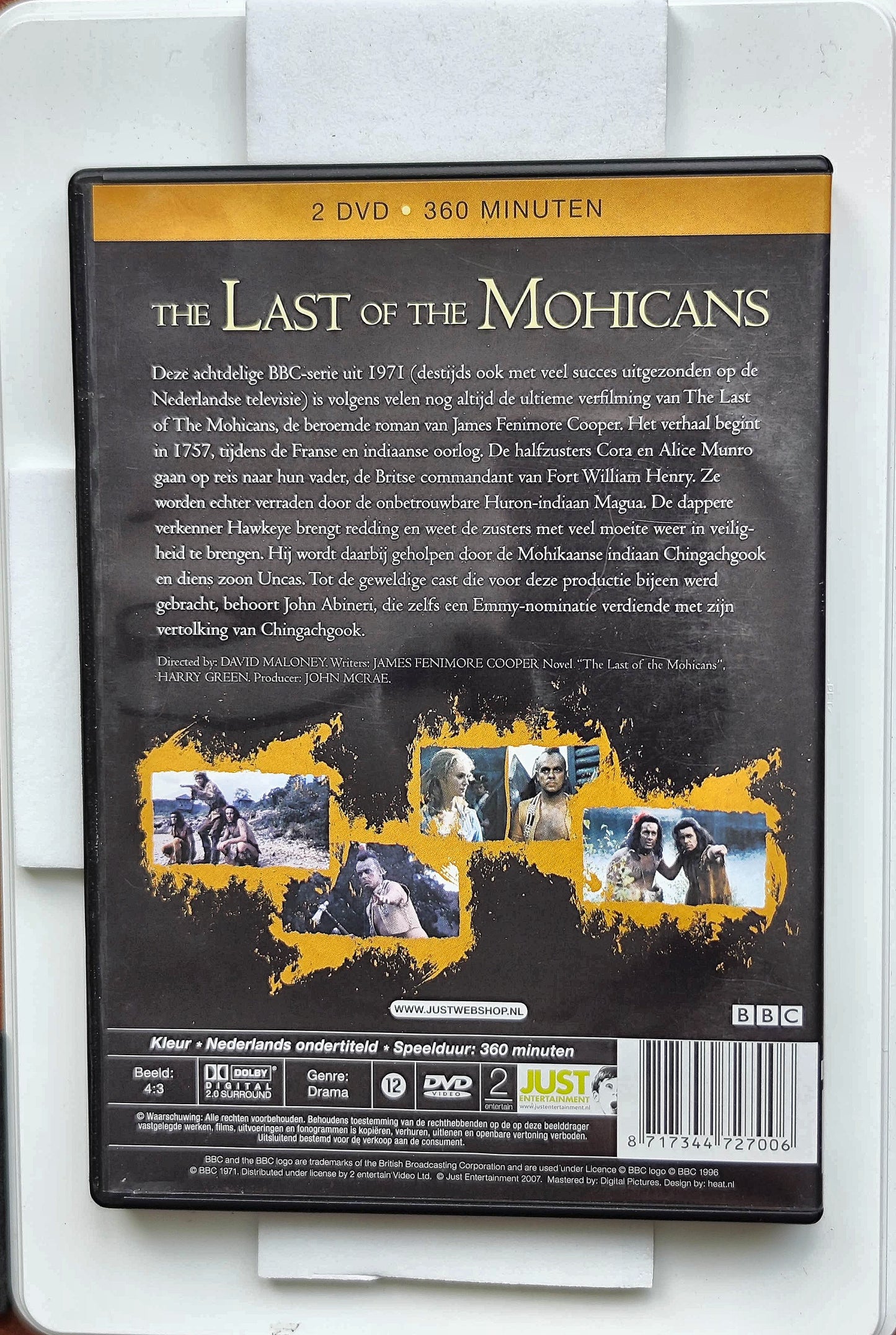 The Last of the Mohicans 1971 DVD Adventure Crawford Goodman Ives Maloney