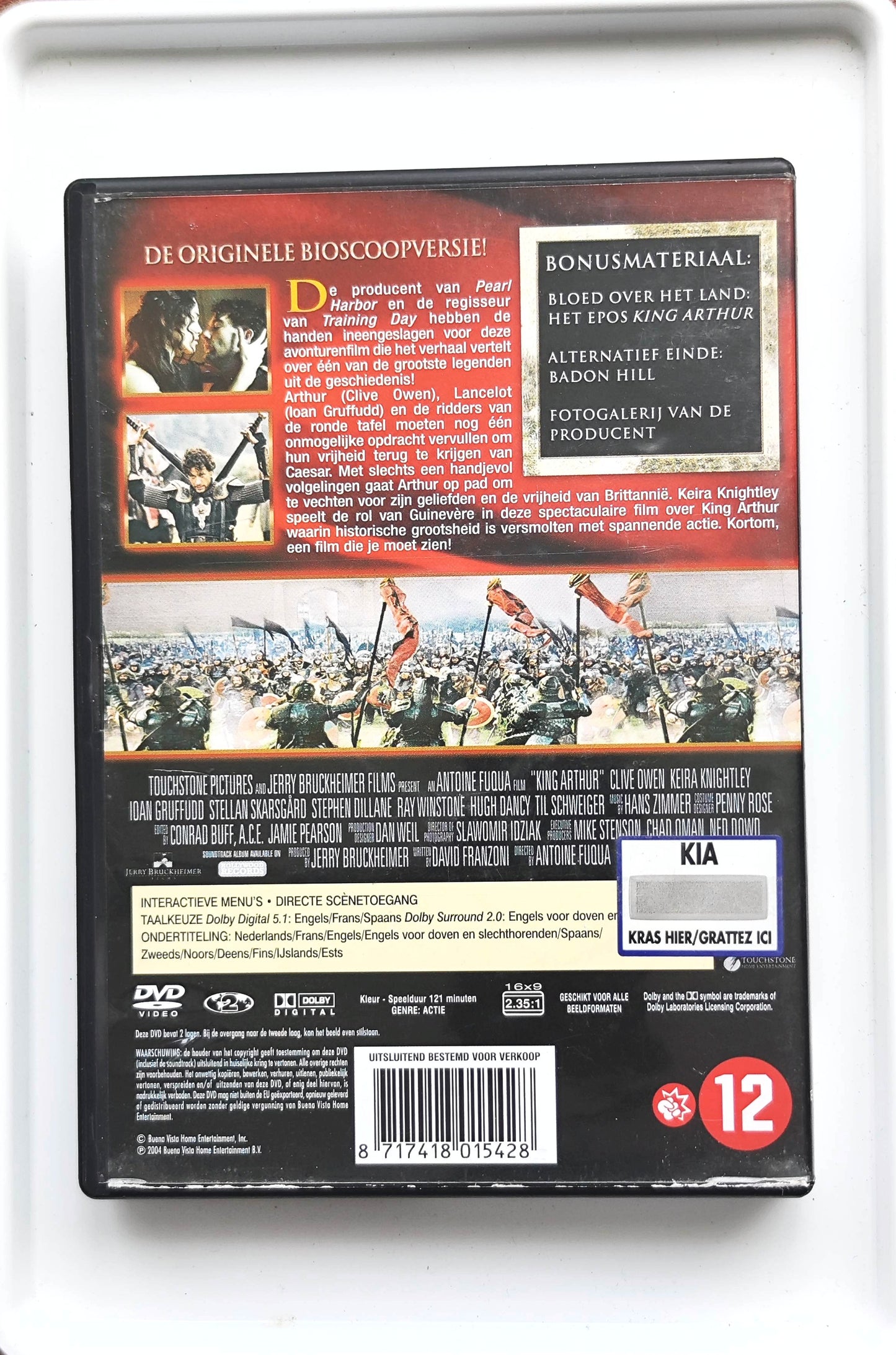 King Arthur 2004 DVD Action Owen Gruffudd Mikkelsen Fuqua
