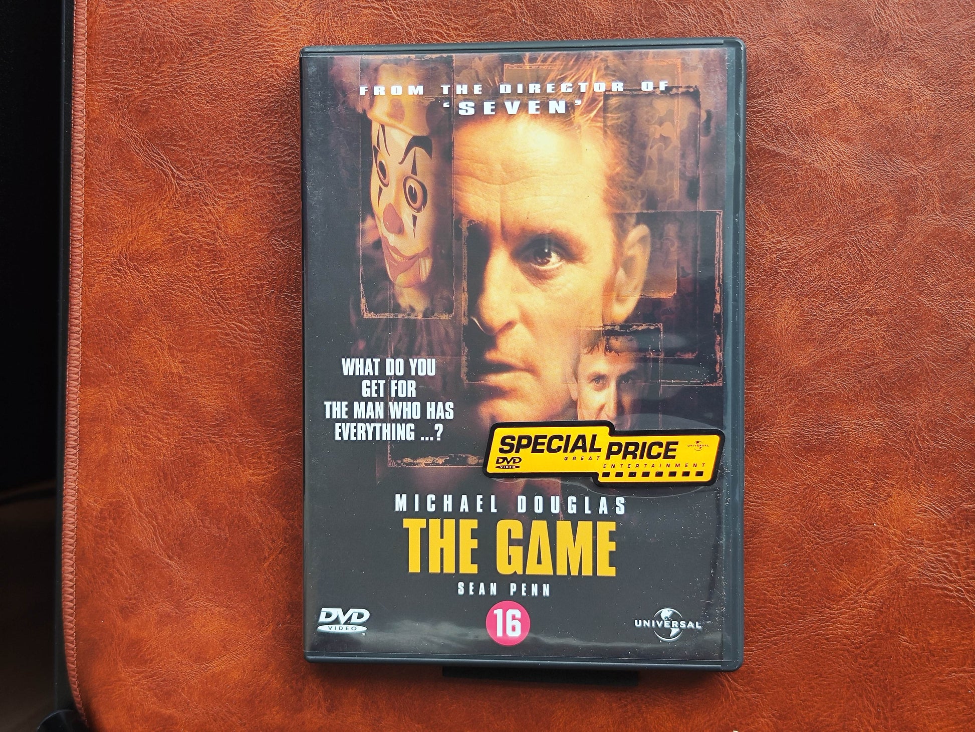 The Game 1997 DVD Drama Douglas Penn Unger Fincher DVD Cover