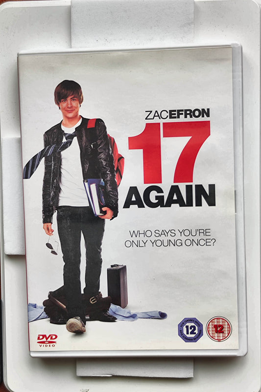 17 Again 2009 DVD Comedy Efron Mann Lennon Steers DVD Cover