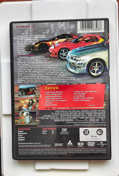2 Fast 2 Furious 2003 DVD Action Walker Gibson Mendes Singleton