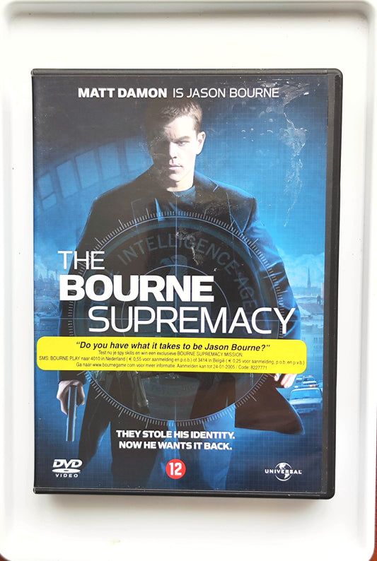 The Bourne Supremacy 2004 DVD Action Damon Potente Cox Greengrass DVD Cover