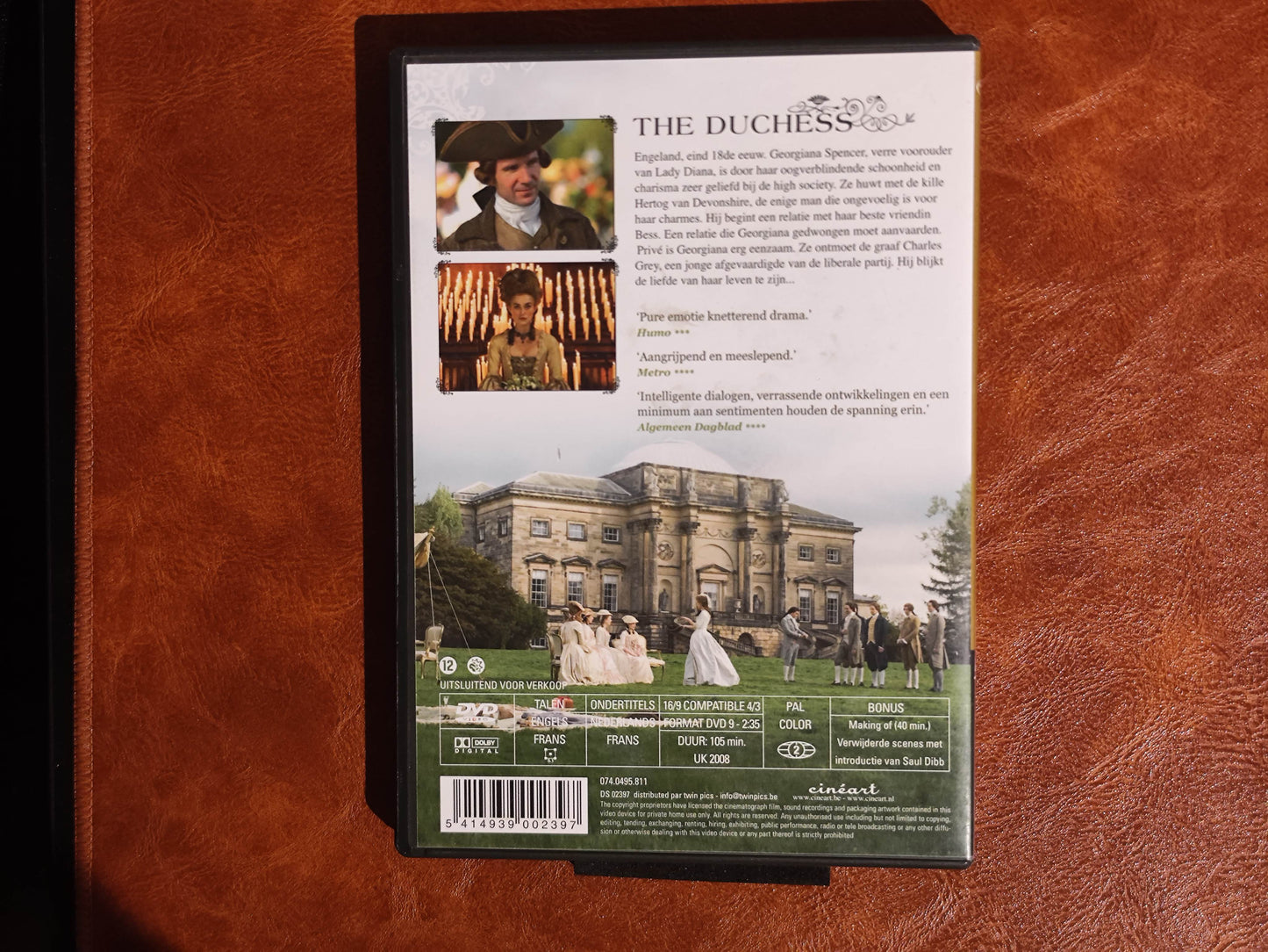 The Duchess 2008 DVD Biography Knightley Fiennes Rampling Dibb