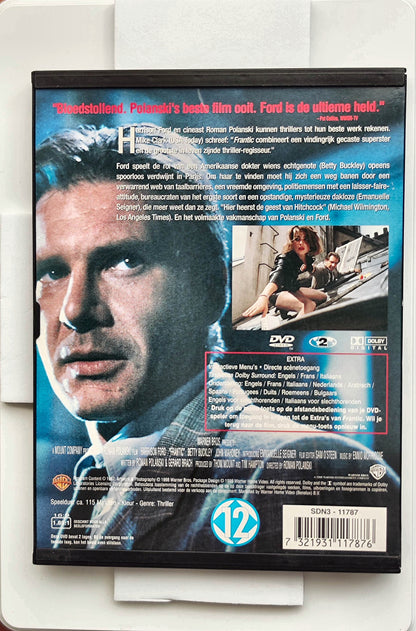 Frantic 1988 DVD Crime Ford Buckley Seigner Polanski