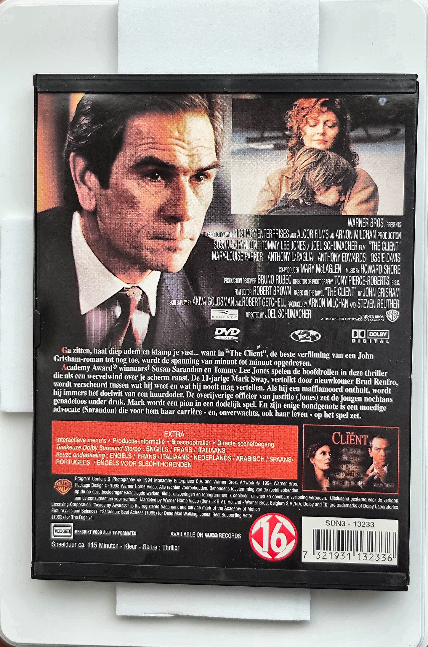 The Client 1994 DVD Crime Sarandon Jones Parker Schumacher