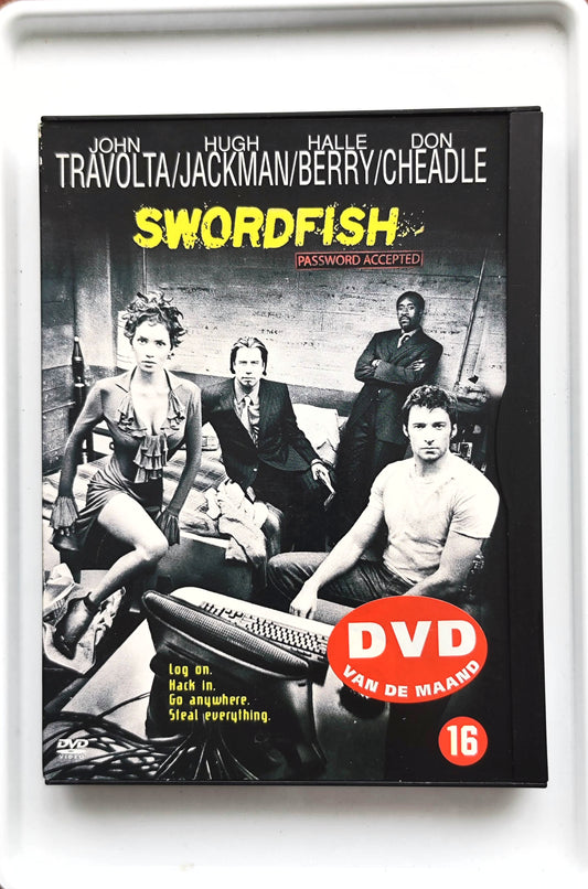 Swordfish 2001 DVD Action Travolta Jackman Berry Sena DVD Cover