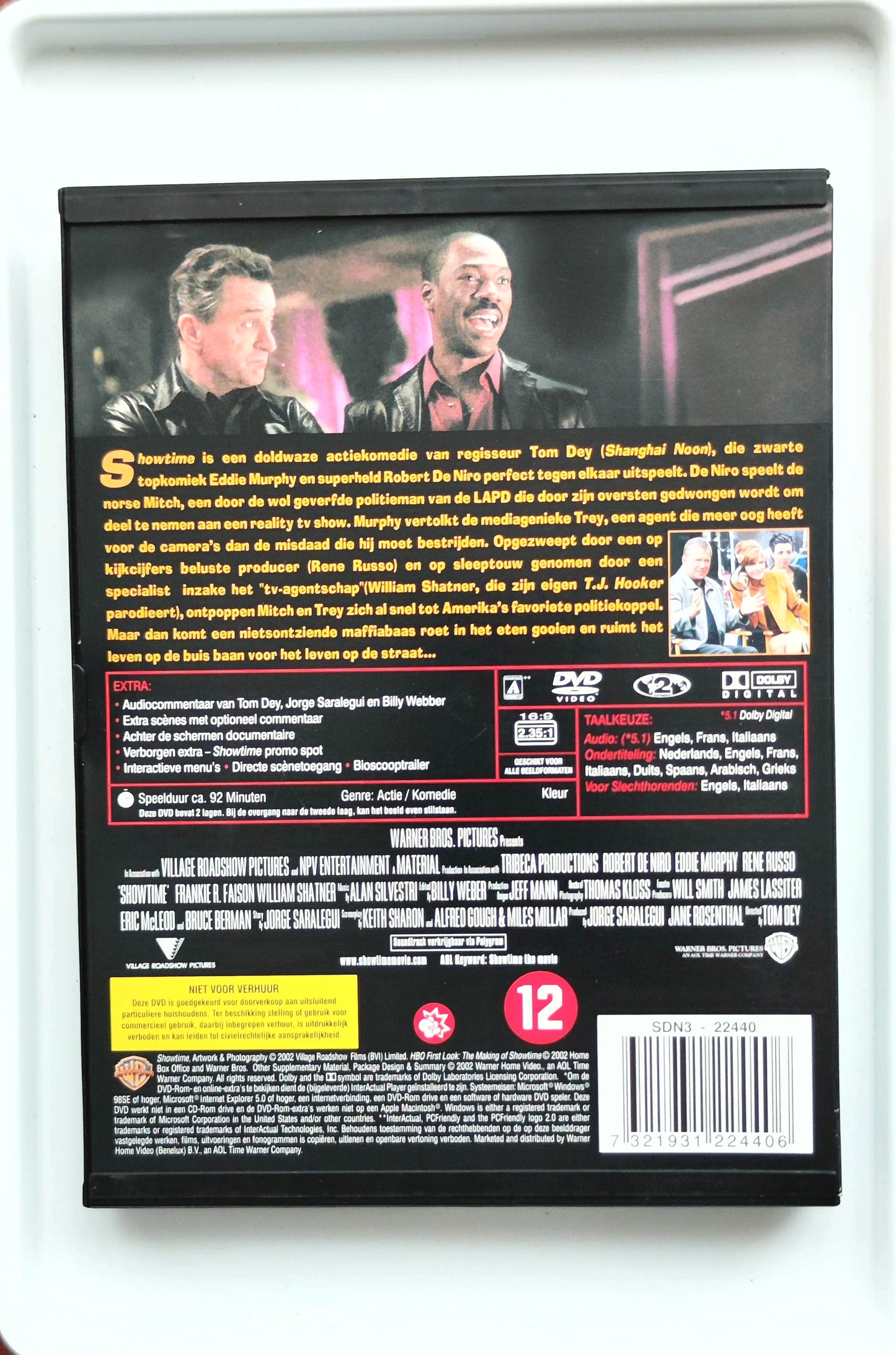 Showtime 2002 DVD Action Niro Harris Murphy Dey