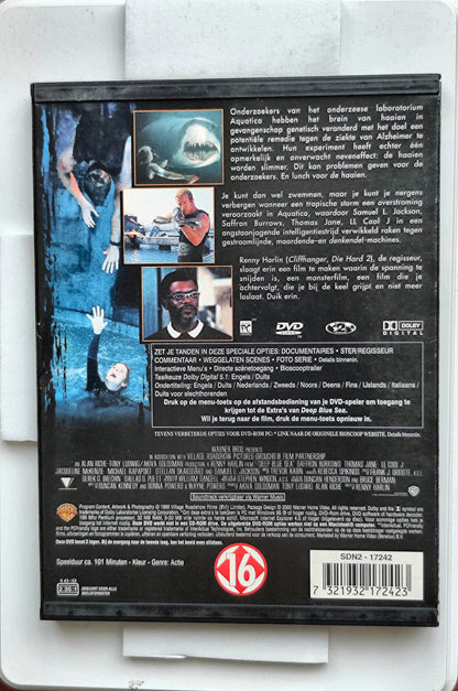 Deep Blue Sea 1999 DVD Action Jane Burrows Jackson Harlin