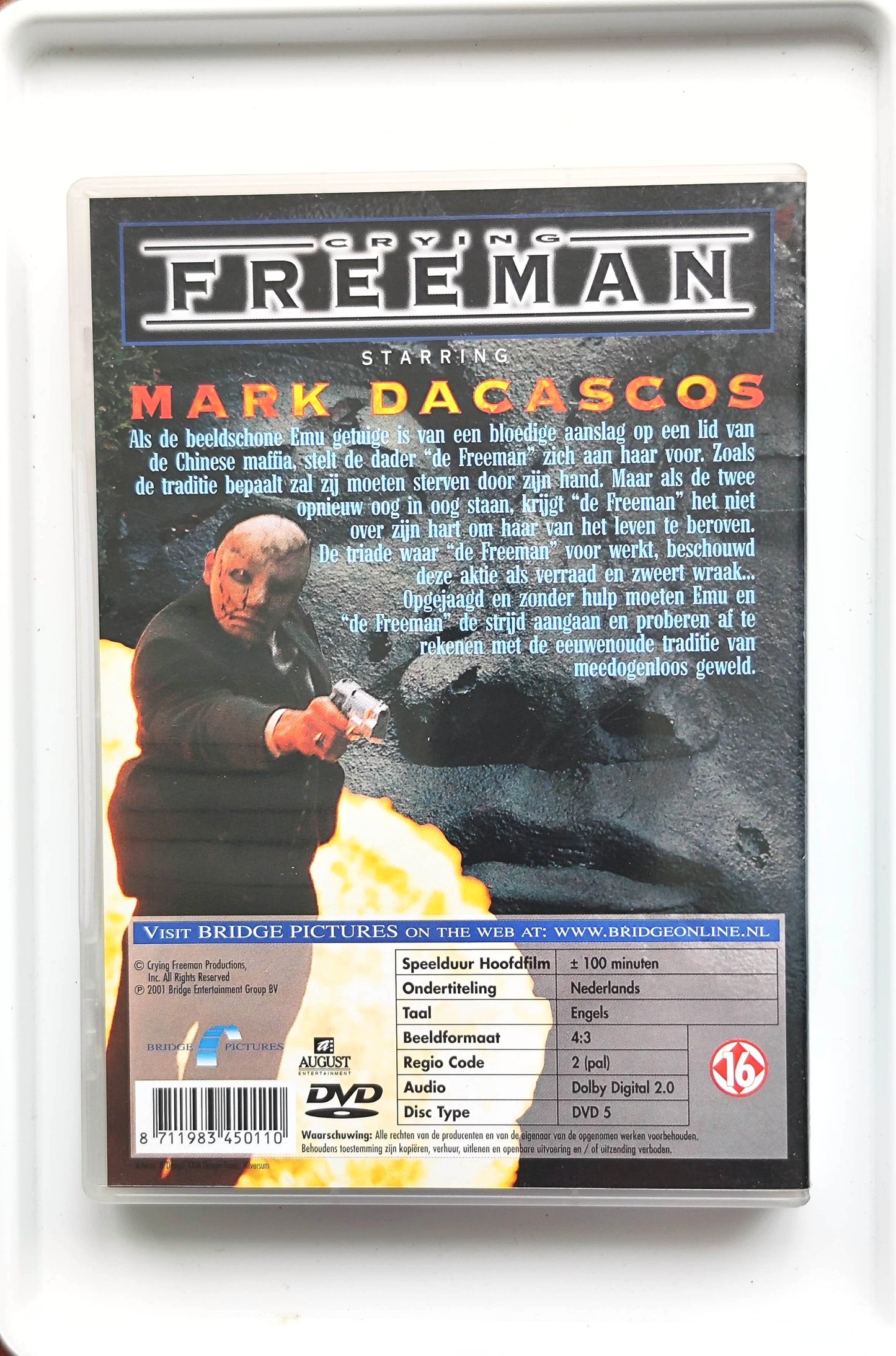 Crying Freeman 1995 DVD Action Condra Ohtsji Dacascos Gans