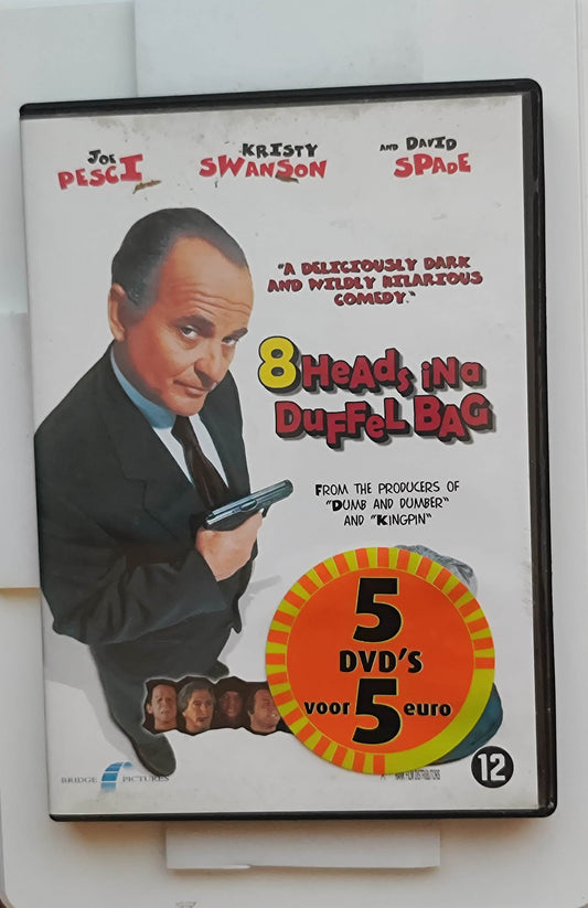 8 Heads in a Duffel Bag 1997 DVD Adventure Pesci Comeau Swanson Schulman DVD Cover