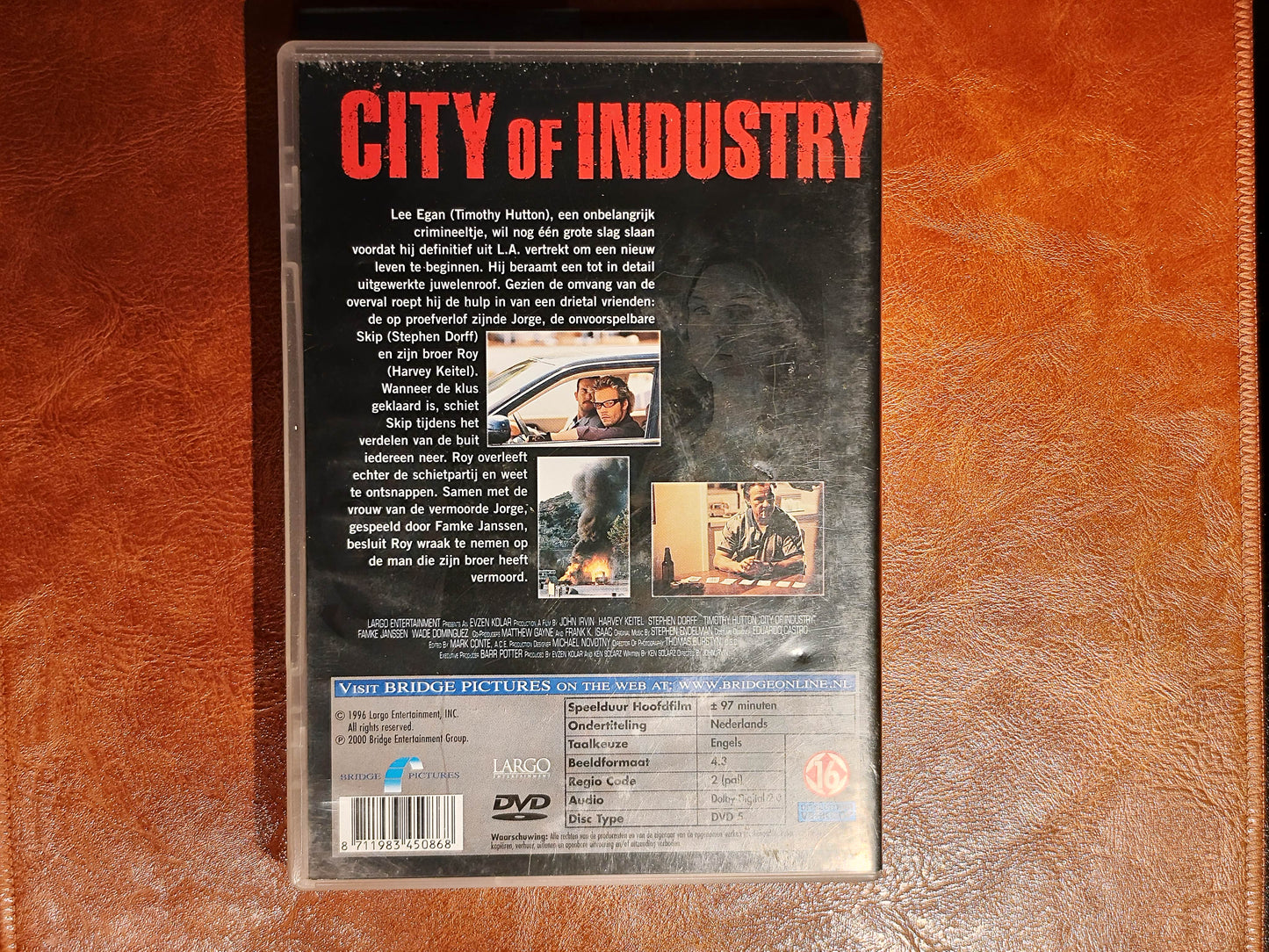 City of Industry 1997 DVD Crime Keitel Dorff Hutton Irvin