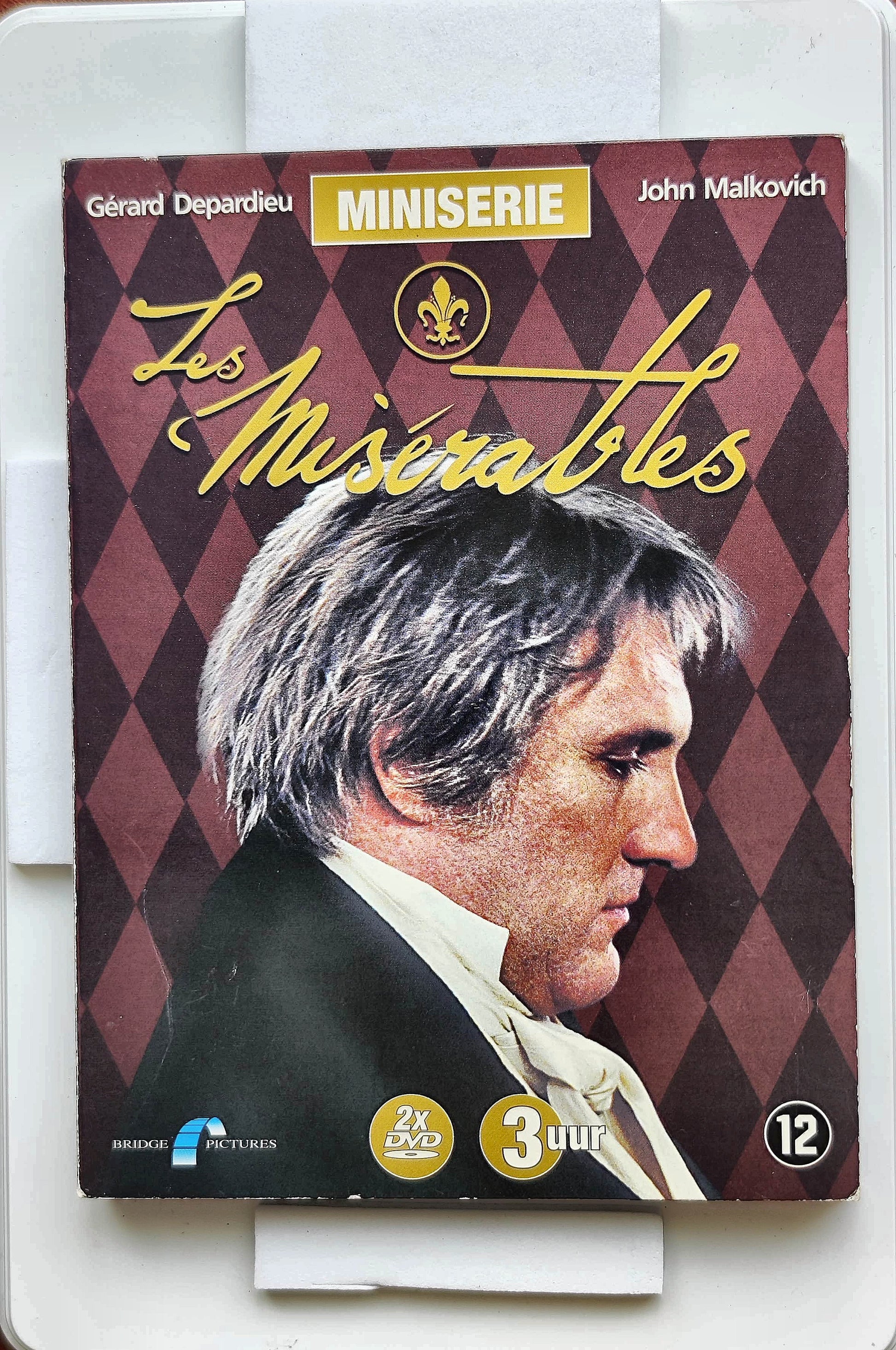 Les Misérables 2000 DVD Drama Malkovich Depardieu Gainsbourg Dayan DVD Cover