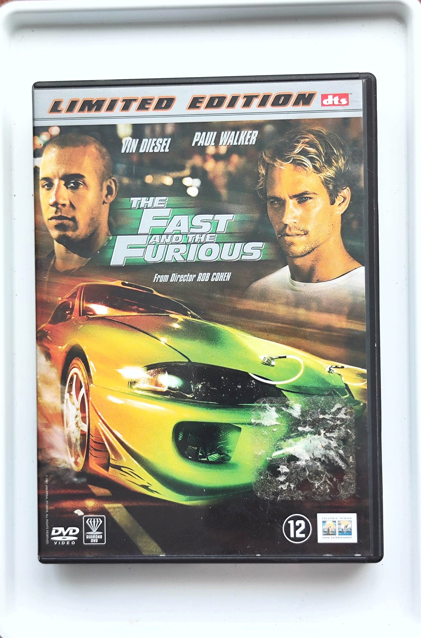 The Fast and the Furious 2001 DVD Action Walker Diesel Rodriguez Cohen DVD Cover