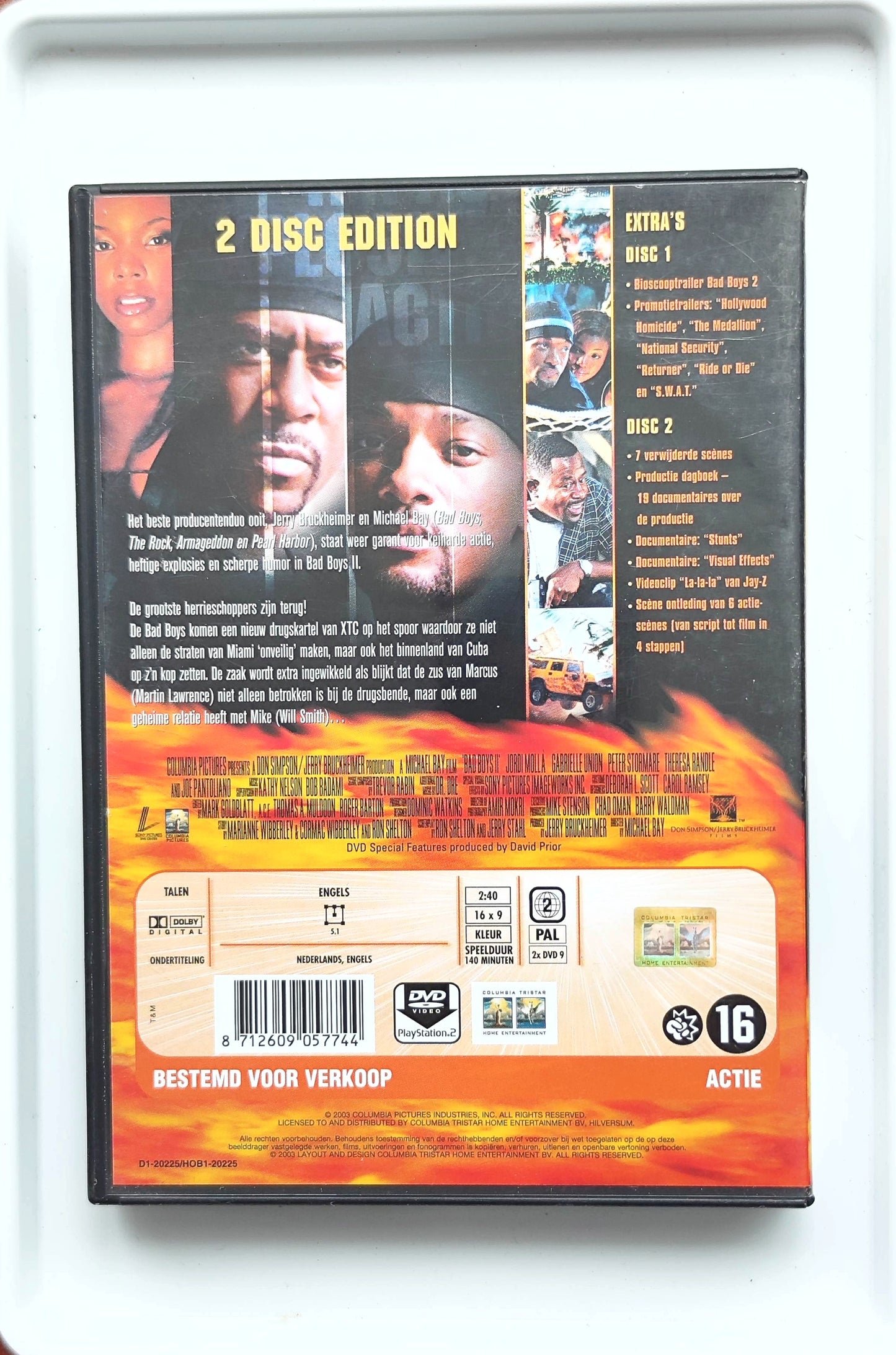 Bad Boys II 2003 DVD Action Lawrence Smith Mollà Bay