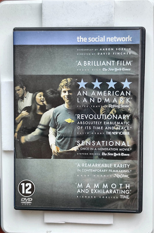 The Social Network 2010 DVD Biography Eisenberg Mara Barter Fincher DVD Cover