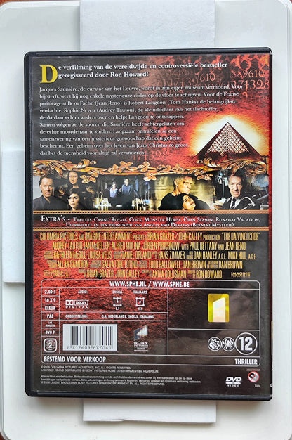 The Da Vinci Code 2006 DVD Mystery Hanks Tautou Mckellen Howard