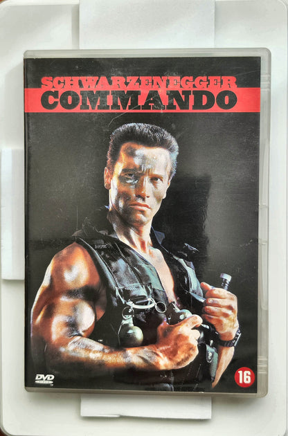 Commando 1985 DVD Action Schwarzenegger Chong Hedaya Lester DVD Cover