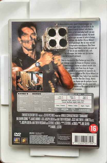 Commando 1985 DVD Action Schwarzenegger Chong Hedaya Lester