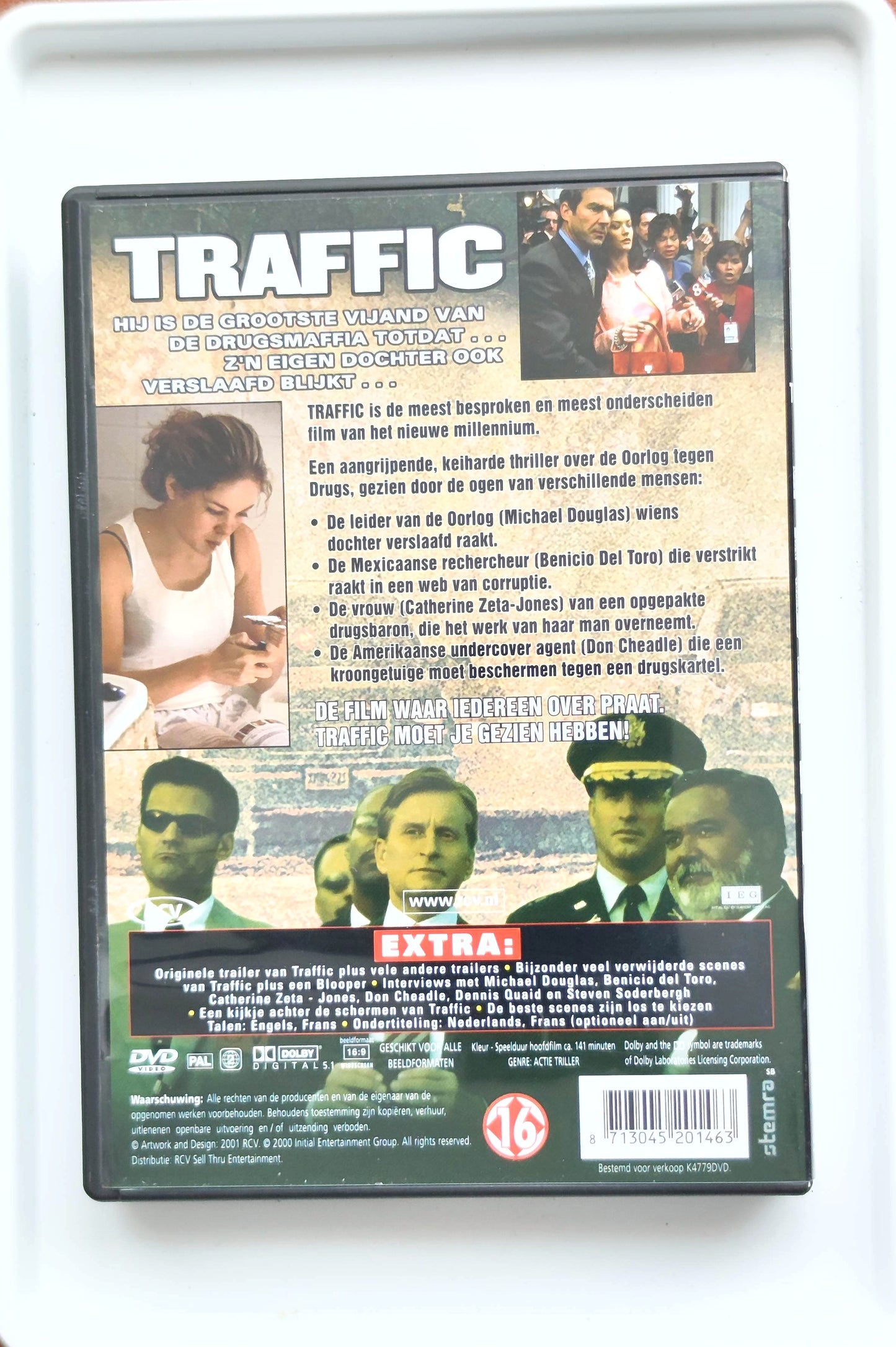 Traffic 2000 DVD Crime Cheadle Quaid Douglas Soderbergh