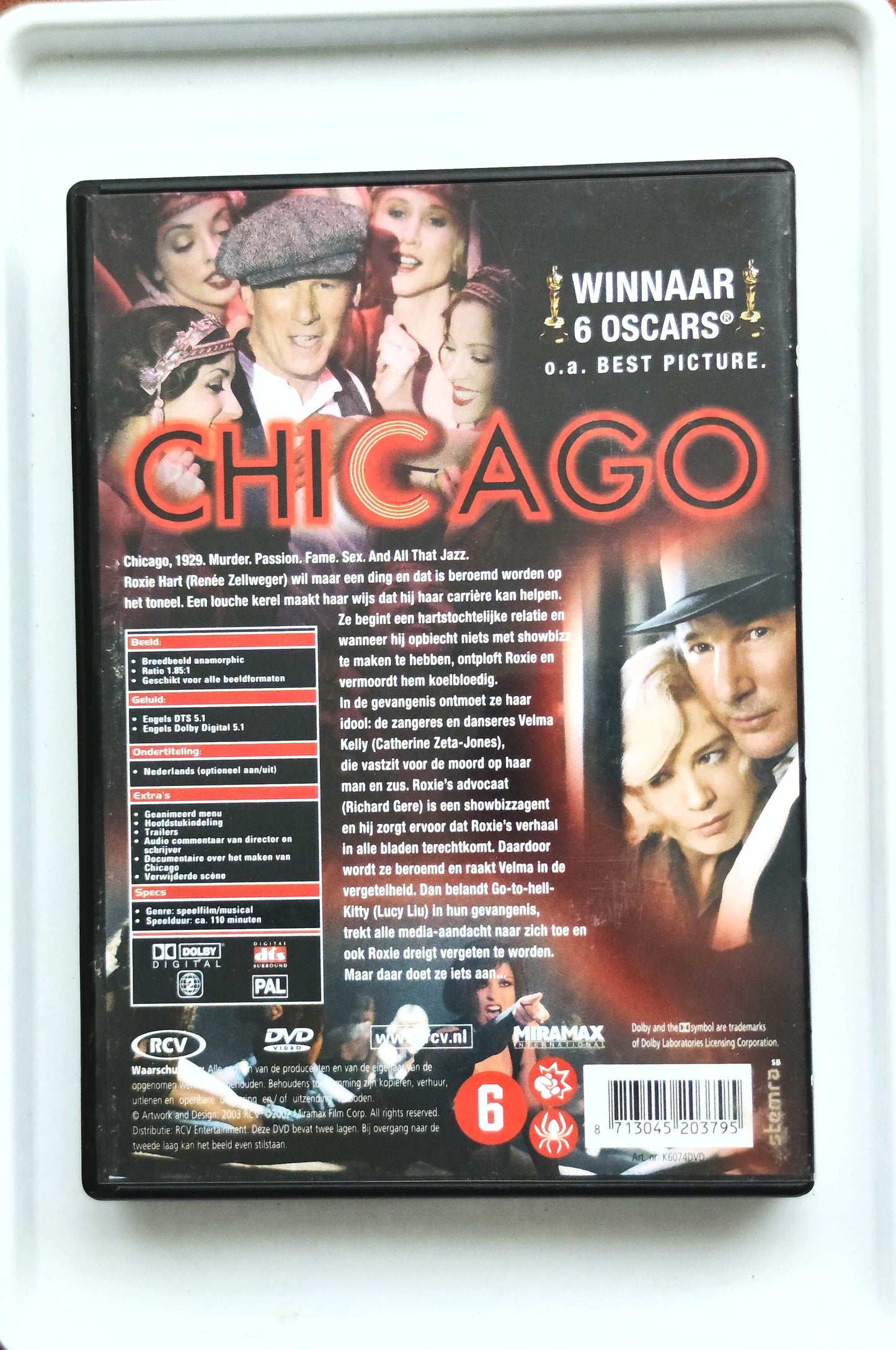 Chicago 2002 DVD Comedy Diggs Saunders Zeta-Jones Marshall