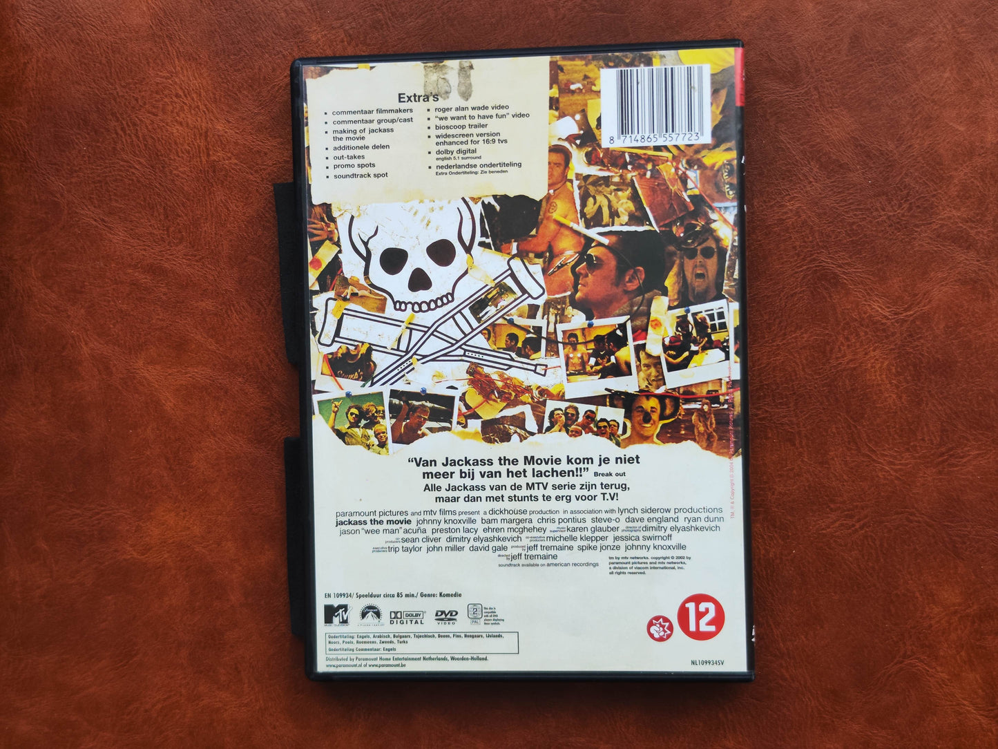 Jackass: The Movie 2002 DVD Action Knoxville Margera Steve-O Tremaine