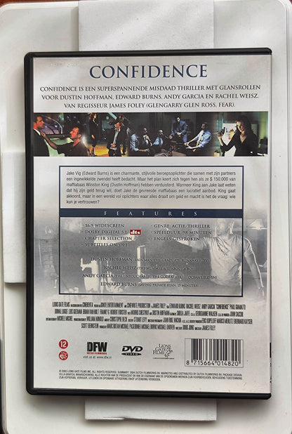 Confidence 2003 DVD Crime Burns Weisz Chestnut Foley